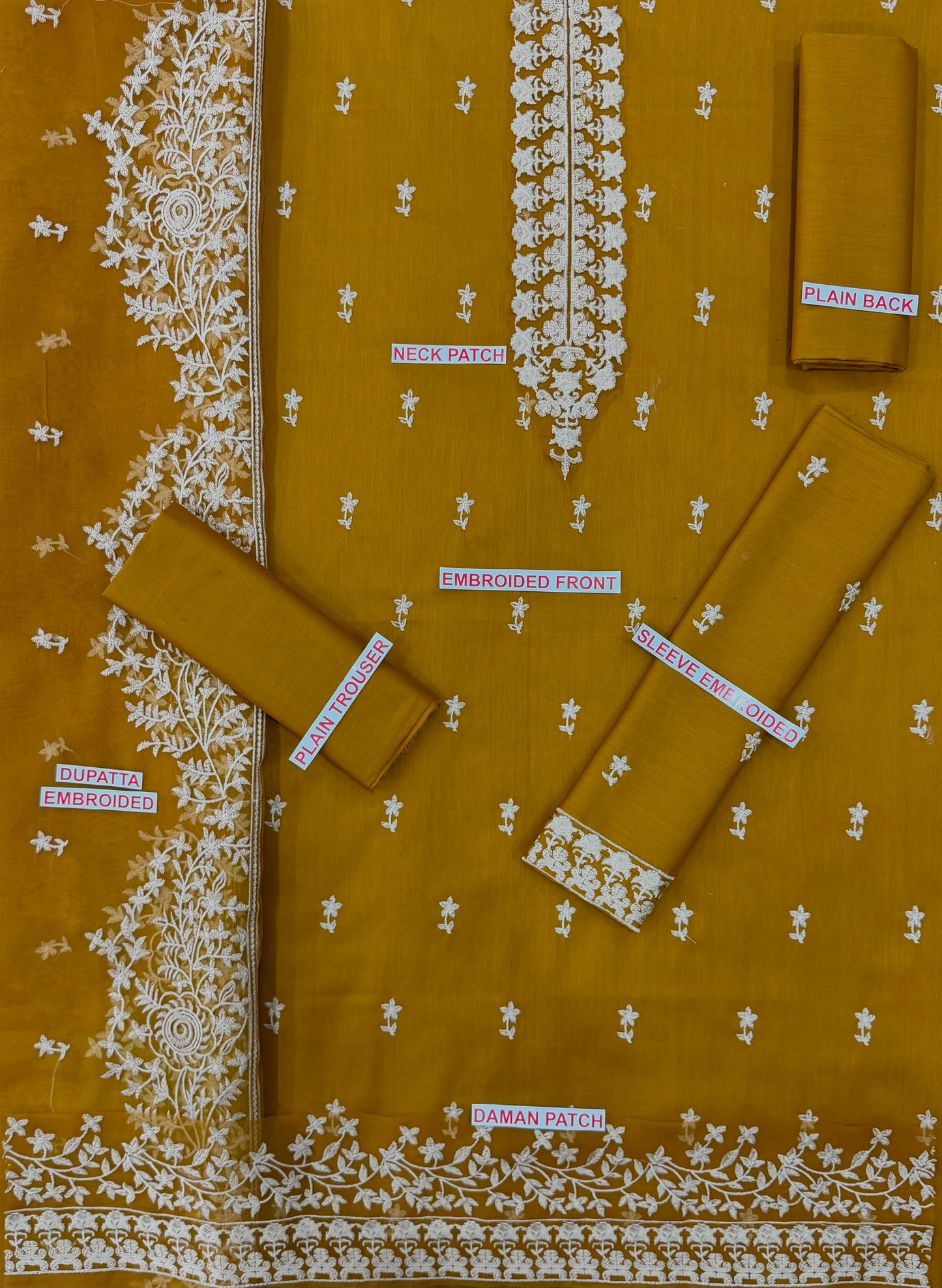 *CROSS STITCH🟡 *FABRIC*LAWN 90/70*3pc