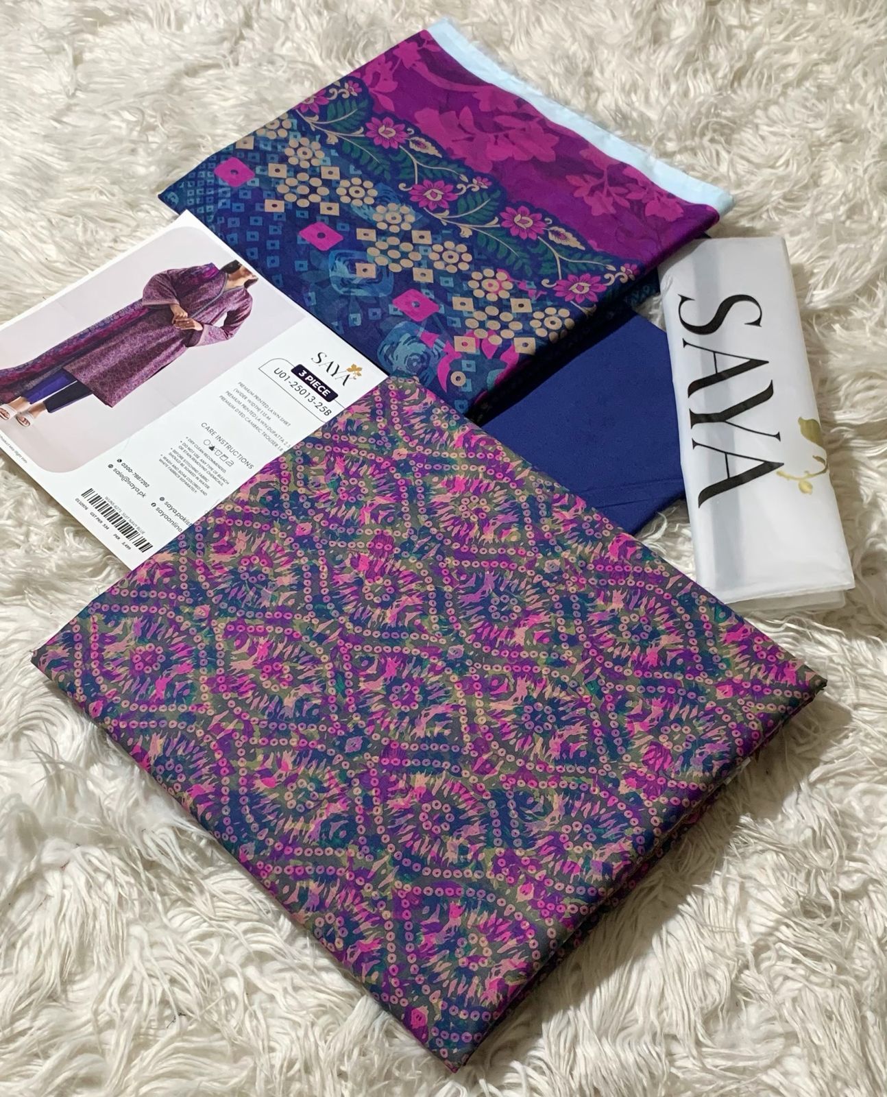 SAYA,LAWN 3PC COLLECTION, 2026