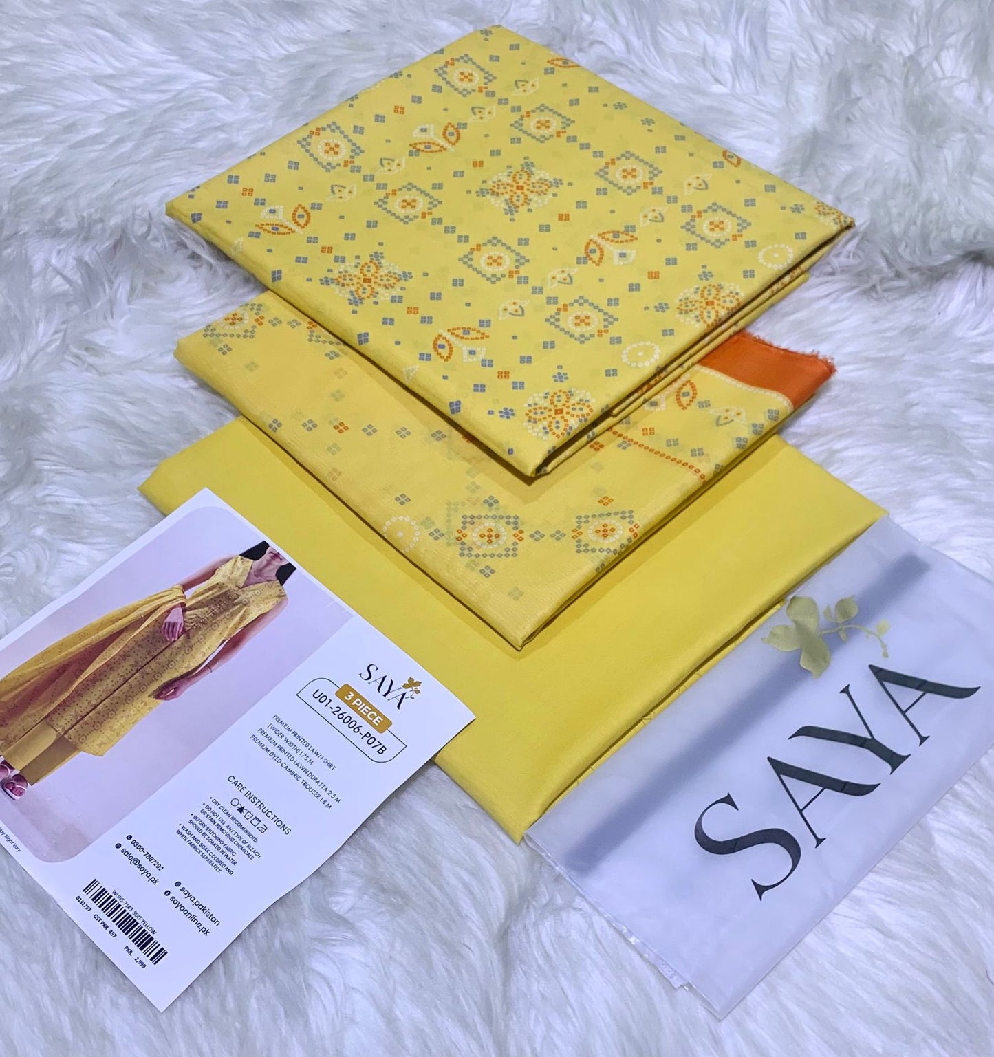 SAYA 2026 💯 Original *Printed 3pc Collection, Lawn