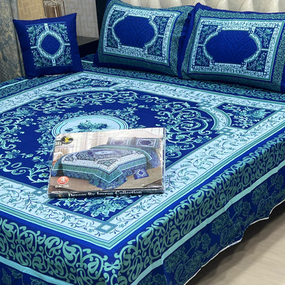3 D PANEL BEDSHEET CRYSTAL COTTON*
