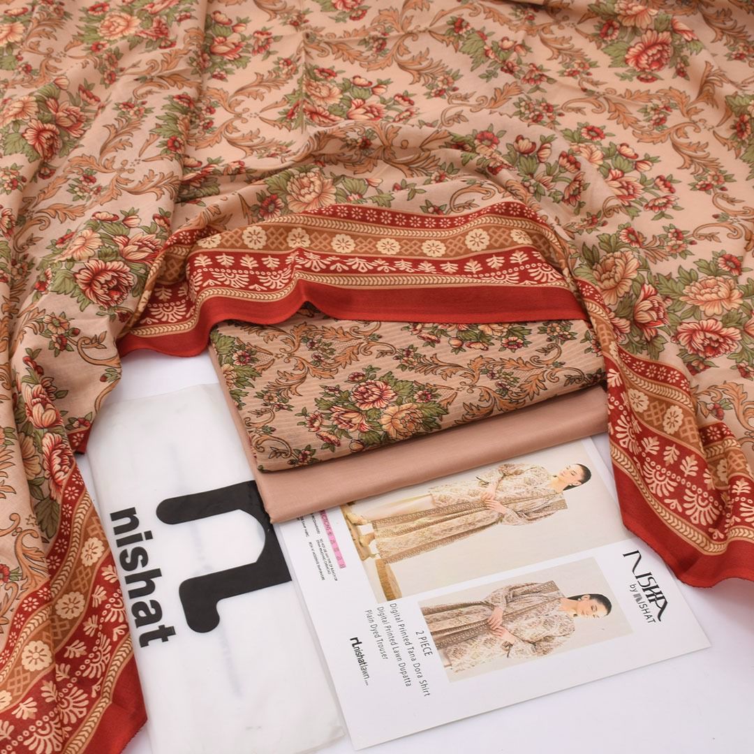 NISHA, by Nishat, Premium Printed Lawn Tana Dora Shirt
