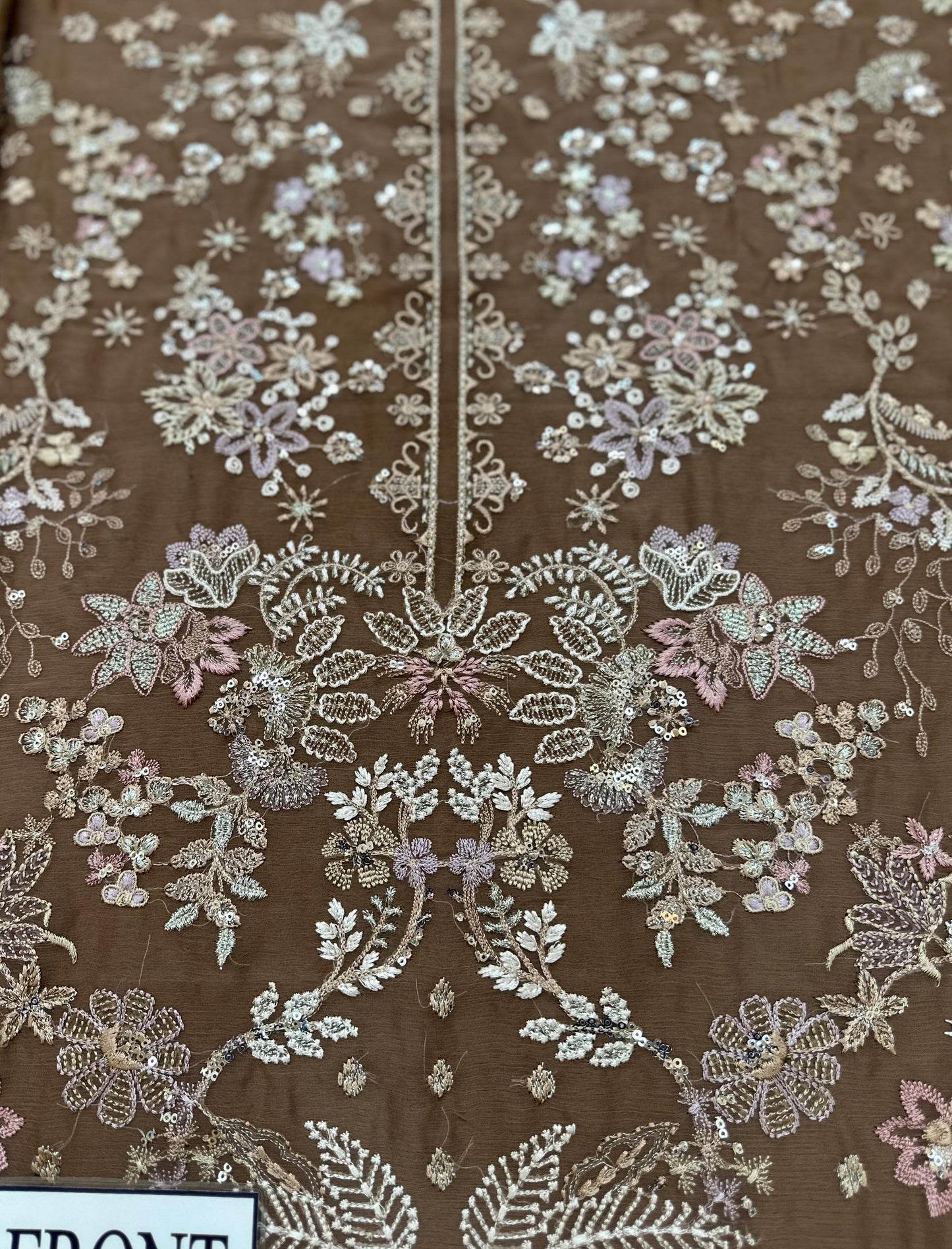 Chiffon embroidered