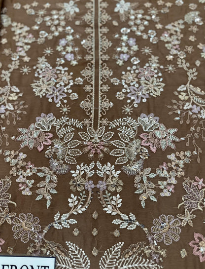 Chiffon embroidered