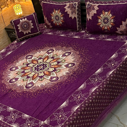 Velvet 4Pcs Jaquard Bedsheet*

King Size