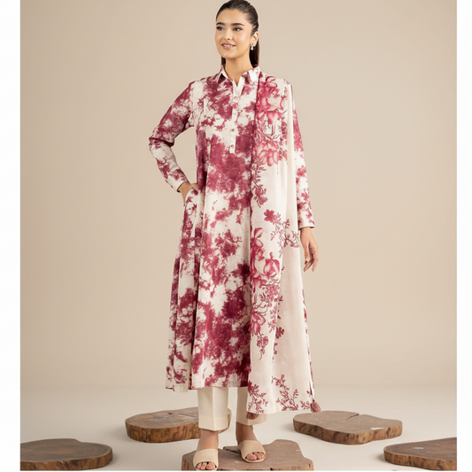 NISHA, by Nishat, Premium Printed Lawn Tana Dora Shirt