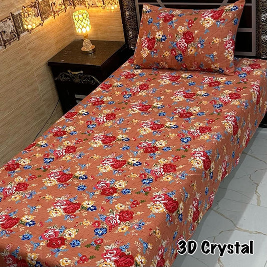 Alkaram 4Pc Mix Cotton Single Pair Bedsheets