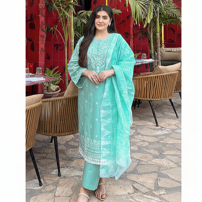 Maria-B Fine Quality Lawn with Indian chiffon Dopatta