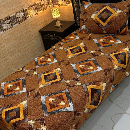 Alkaram 4Pc Mix Cotton Single Pair Bedsheets  4 colours