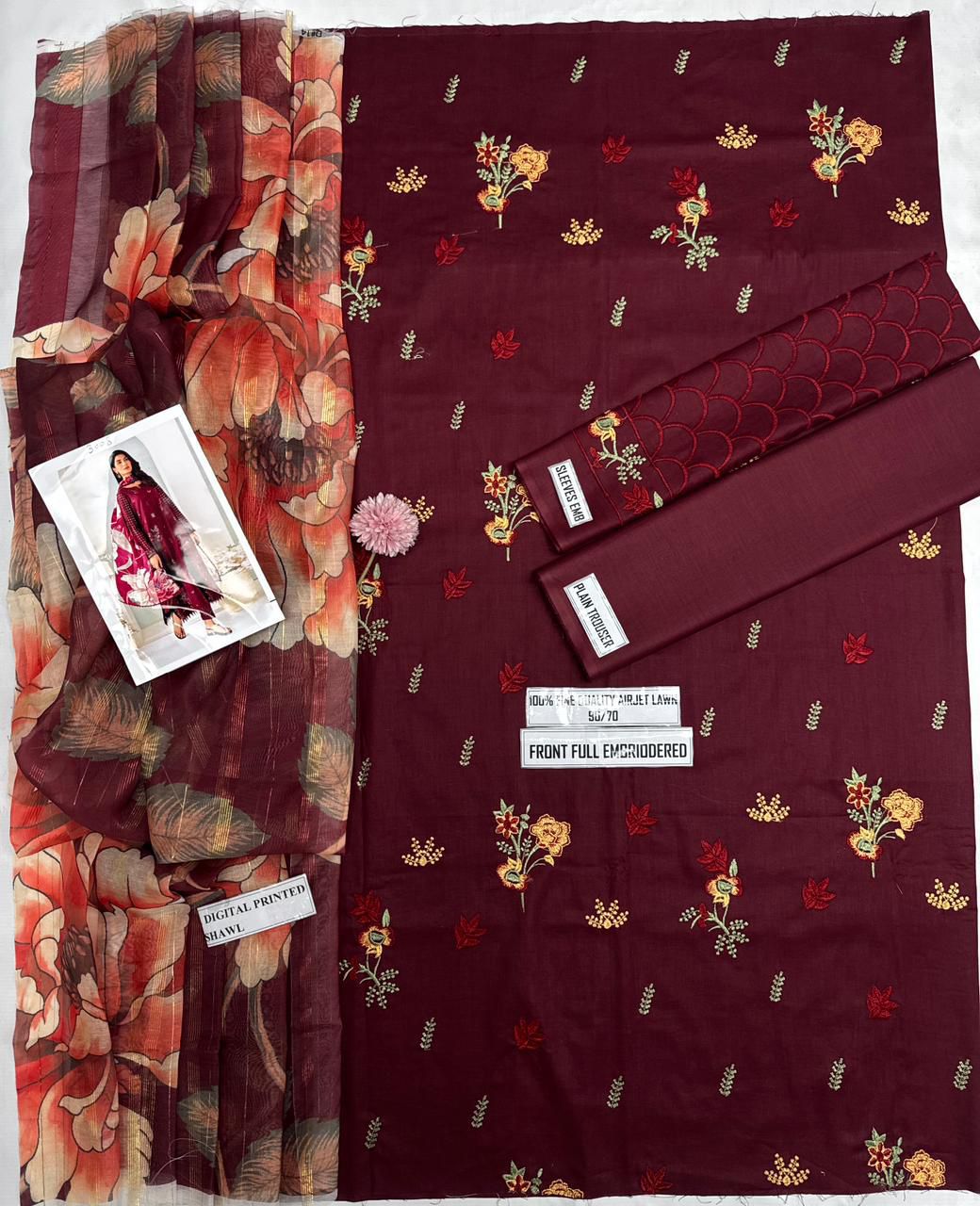 Limelight embroidered lawn