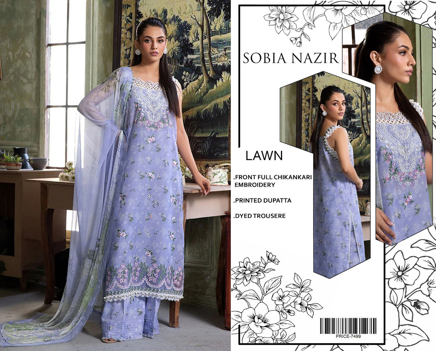 SOBIA NAZIR- Summer Banadora Lawn