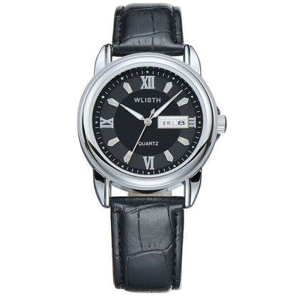 Quartz watch whilsit genuine calendar men's watch
