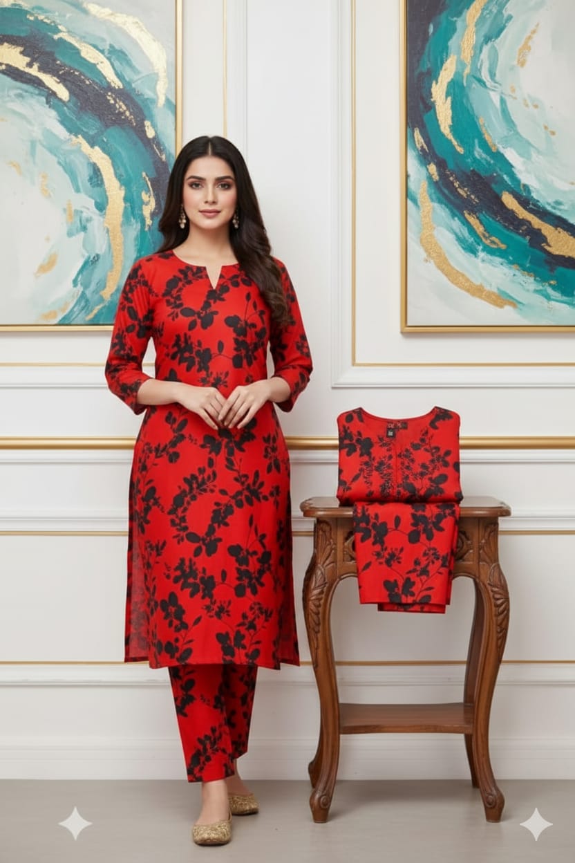 Floral Prints New Arrival,Summer Collection 2026, 2pc,Front Full Digital Printed Shirt*