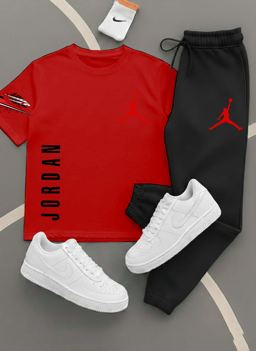 Jordan,Printed Track Suits for Men & Boys, T-Shirts + Trousers (Set) 11 colors