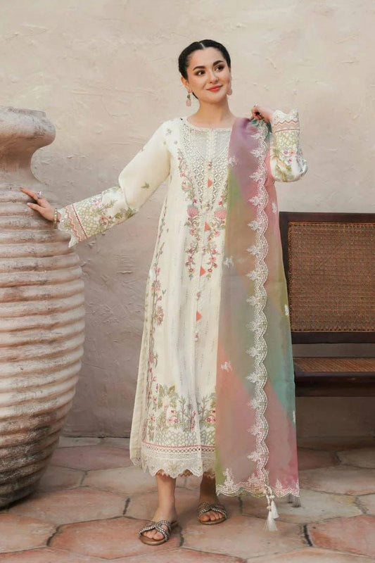 Jeem summer 2026 collection hit Code Available on Fine Quality Lawn with Rangoli Dimond Emb Dopatta