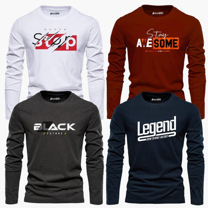 Men's graphic shirt Full sleeve pack of 4-shirts