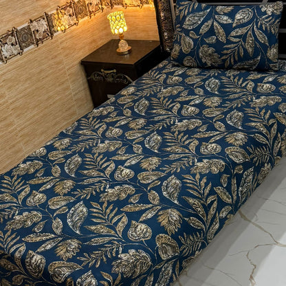 Alkaram 4Pc Mix Cotton Single Pair Bedsheets  4 colours