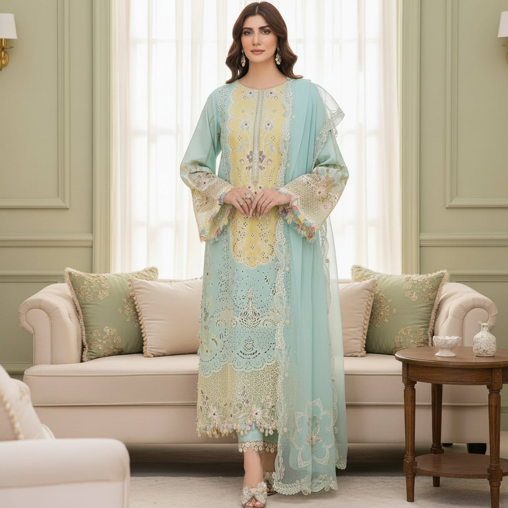 Airjet  lawn festival dress