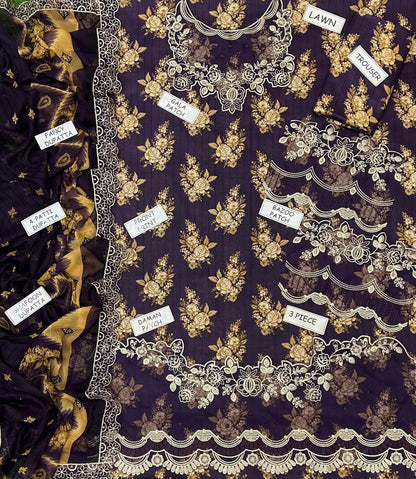 Charizma
Lawn collection 2026, crinkle Dupatta, 03 PCS unstitched* printed lawn 90/70*