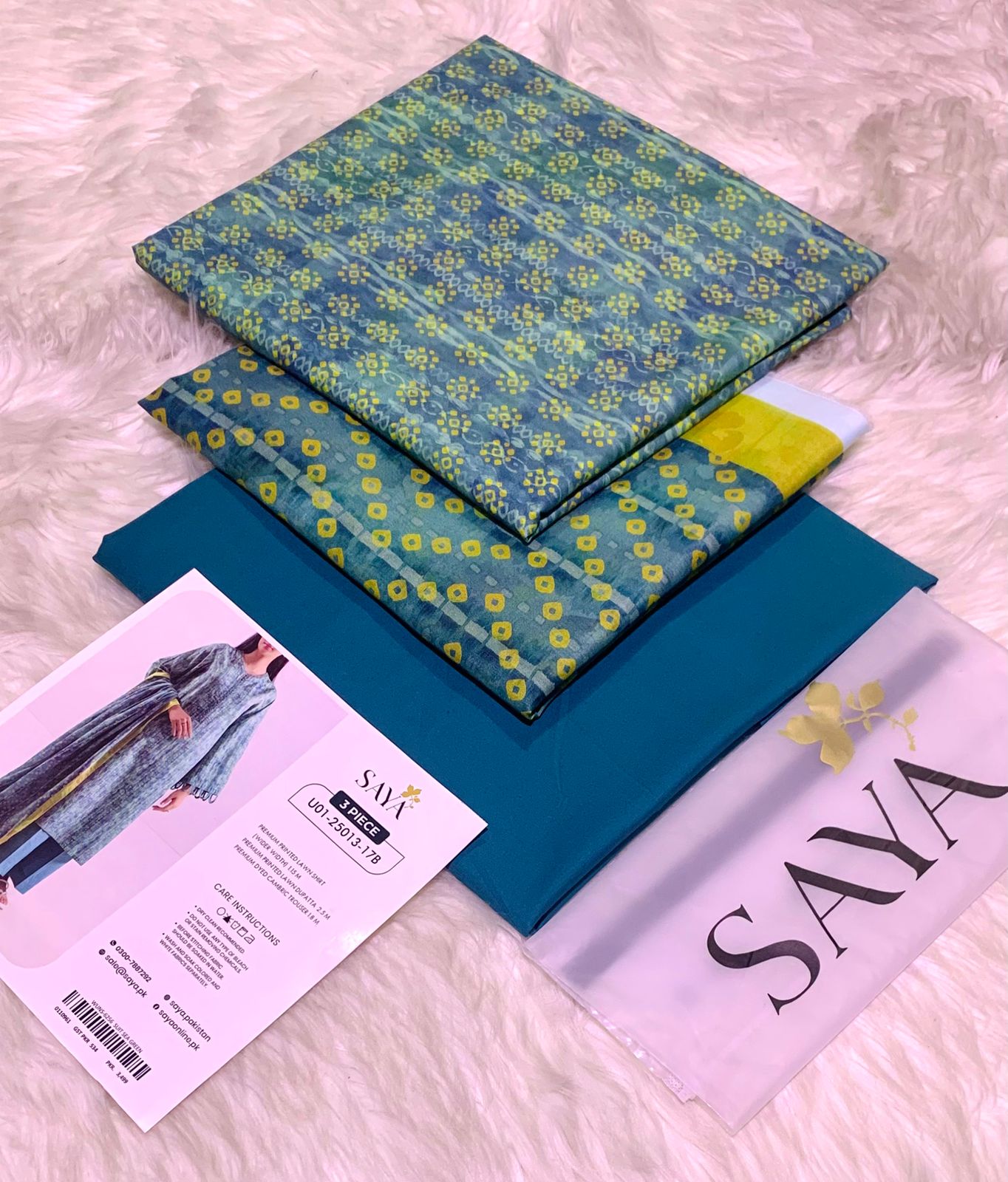 SAYA 2026 💯 Original *Printed 3pc Collection, Lawn