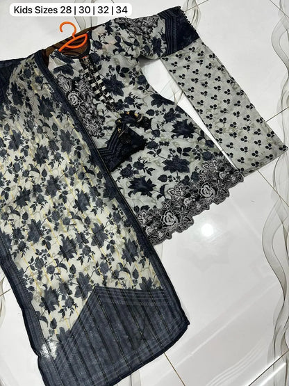 Premium arabic lawn kurta shalwar suit
