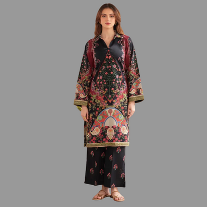 Mahnur,02PCS unstitched suit, lawn 90/88*