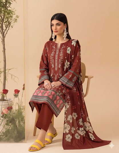 MARIA.B digital printed and Front head embroidered Lawn, new arrival