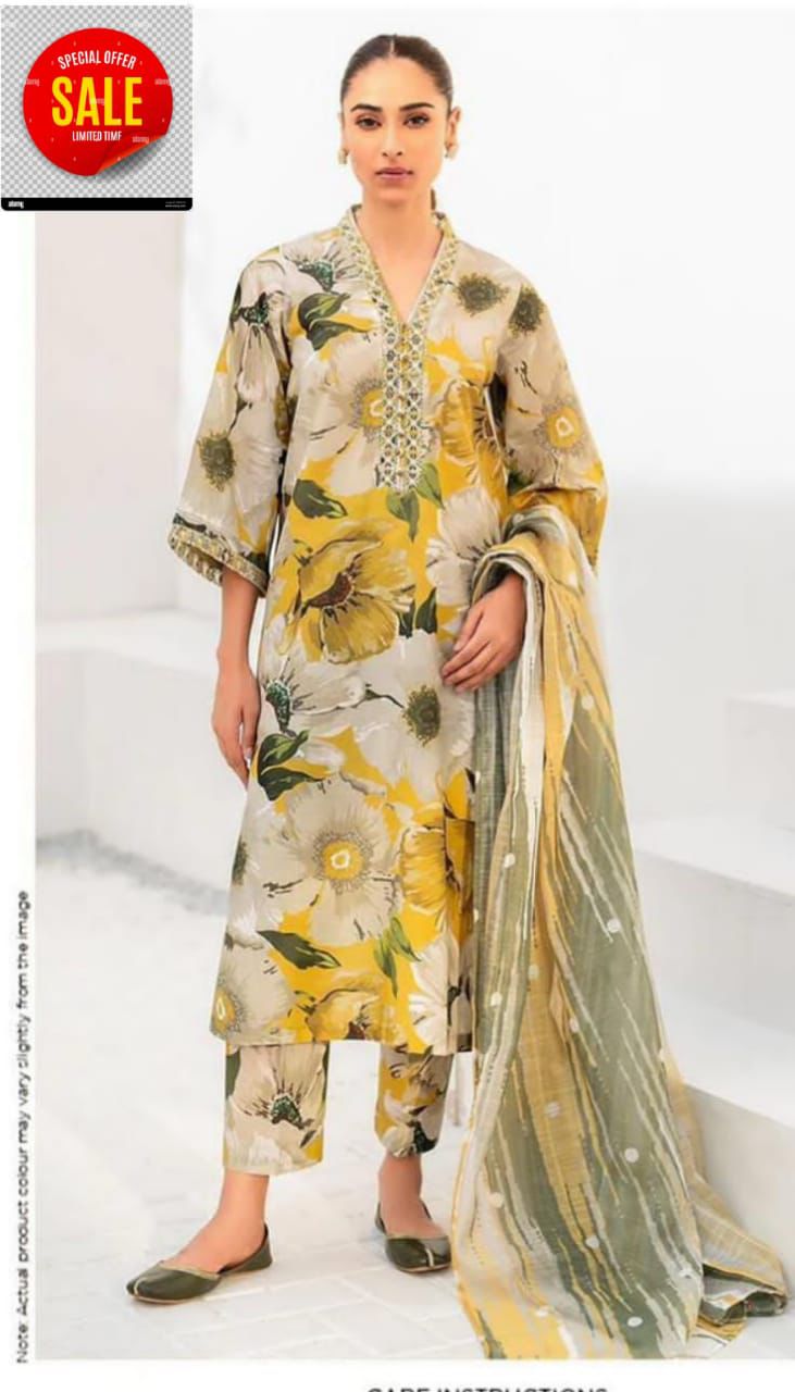 Special Fine Quality Digital Karandi* 3pc clearance sale