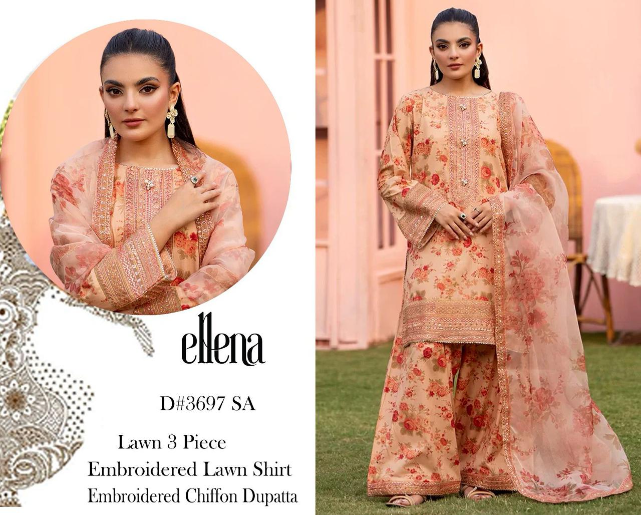 Maria B, Elam, Sabyasachi, wn 3pc 90/70*