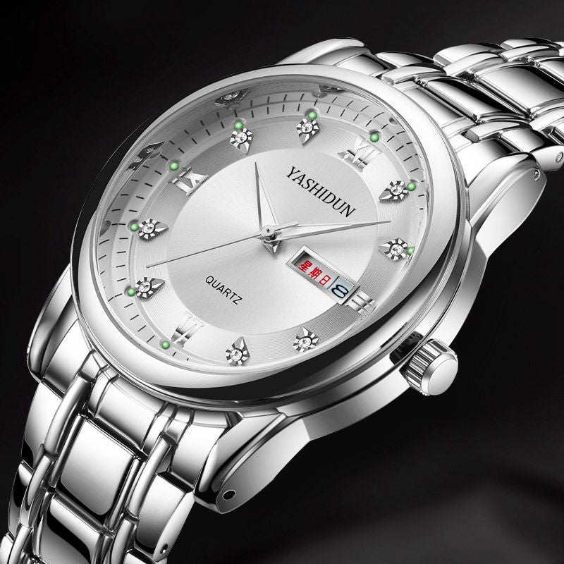 Quartz watch whilsit genuine calendar men's watch