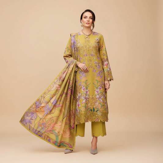 Rang Rasiya, 03PCS unstitched dress, lawn 90/88*