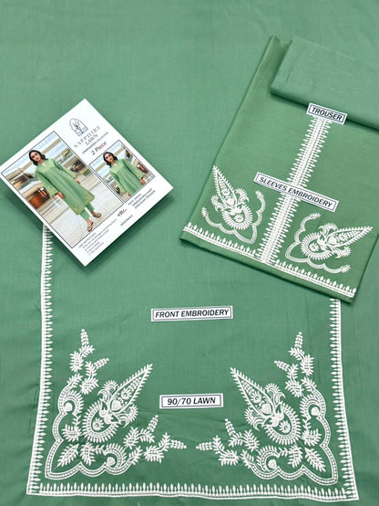 SAPPHIRE, PURE LAWN 2PC EMBROIDERED