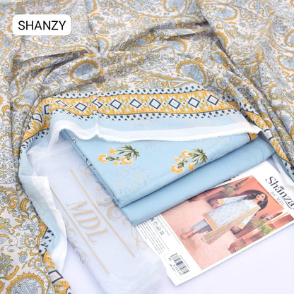 SHANZAY (2026), Lawn 3PC Digital print