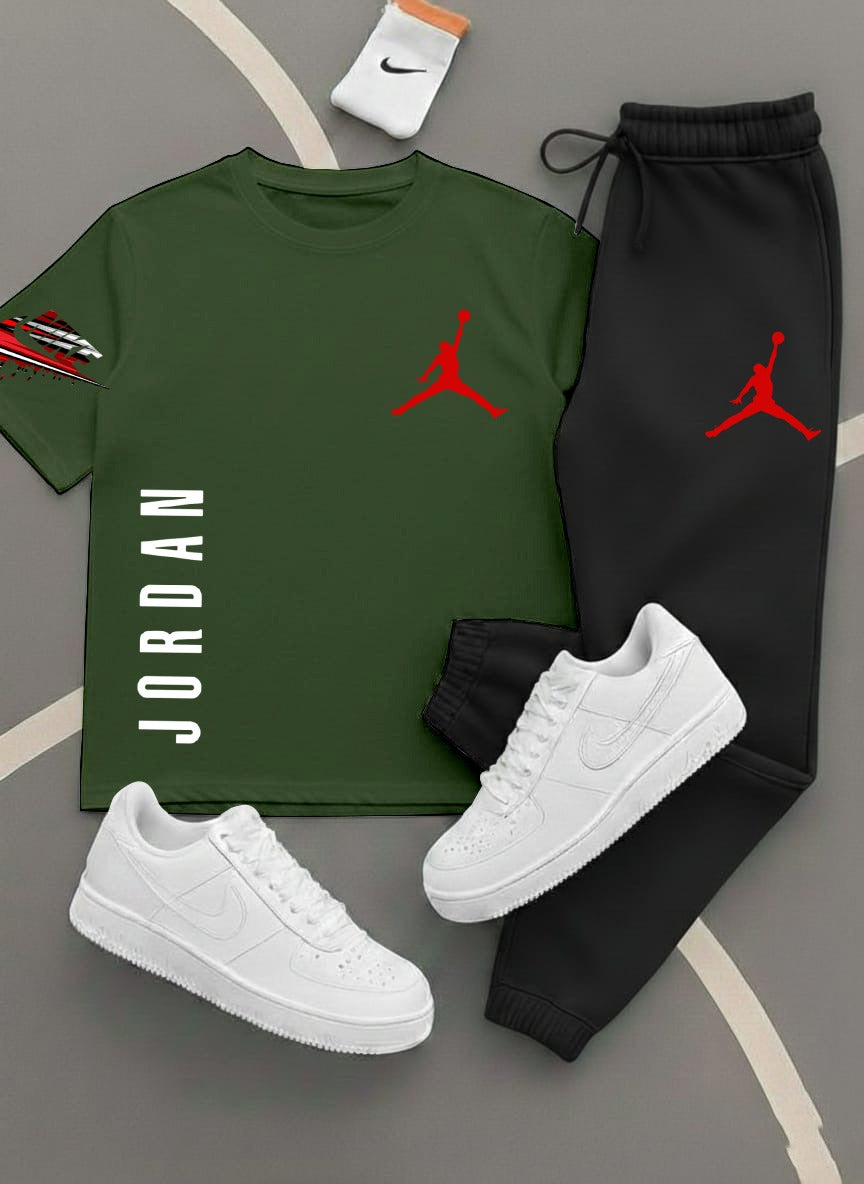 Jordan,Printed Track Suits for Men & Boys, T-Shirts + Trousers (Set) 11 colors