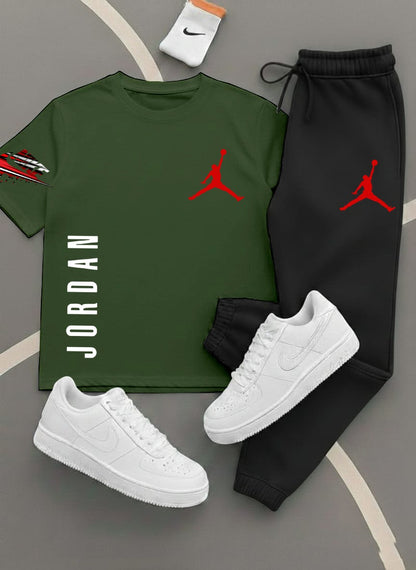Jordan,Printed Track Suits for Men & Boys, T-Shirts + Trousers (Set) 11 colors