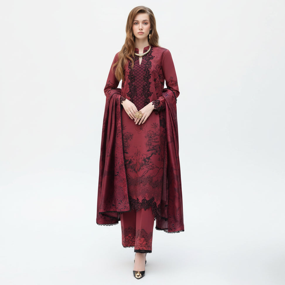 Rang Rasiya, 03PCS unstitched dress, lawn 90/88*