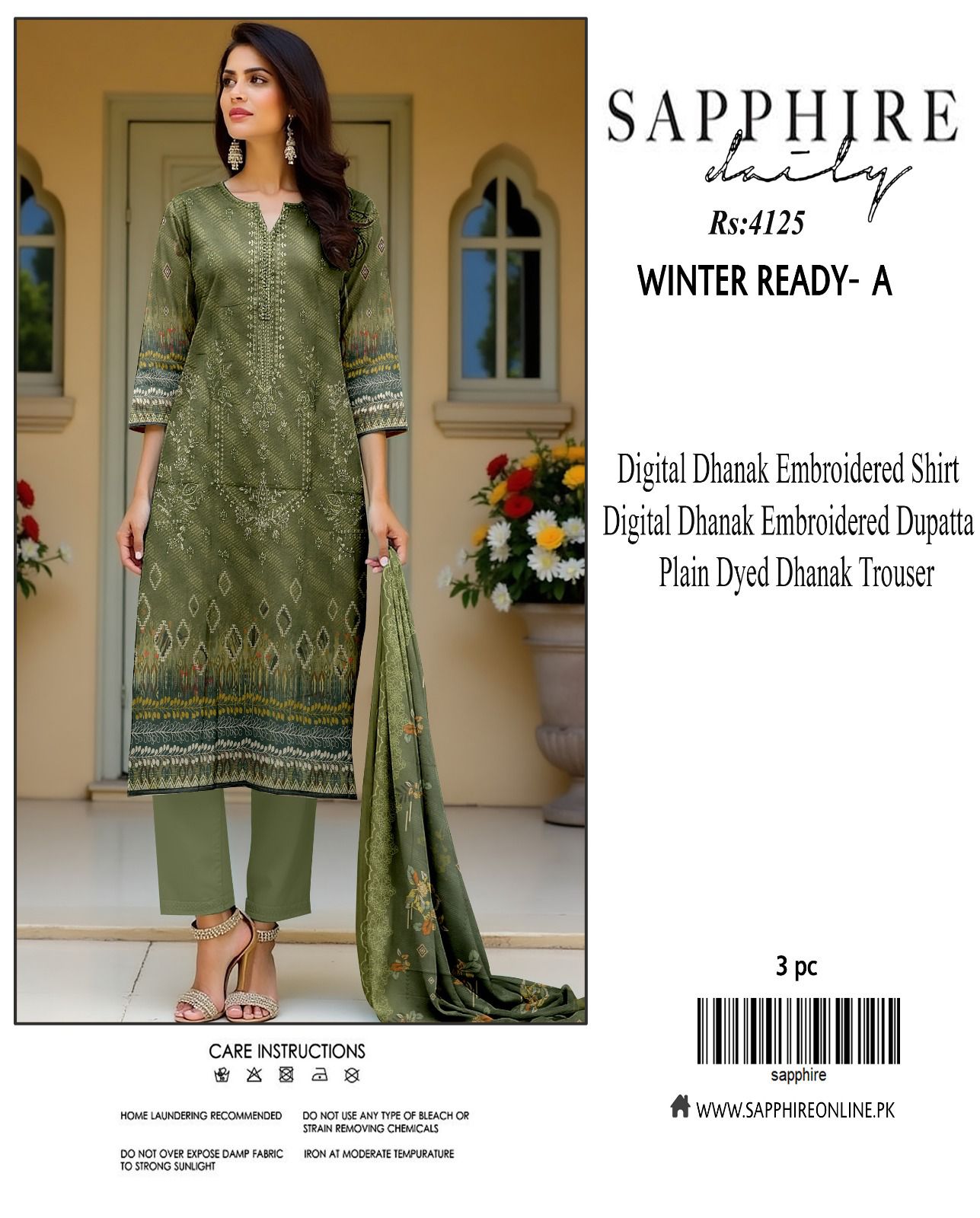 Sapphire dhanak for winter 9 colors