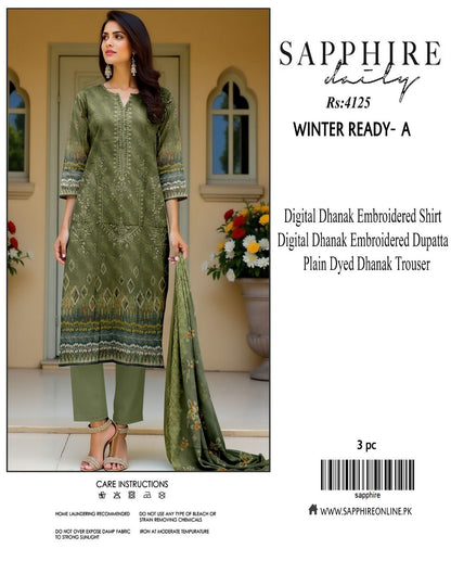 Sapphire dhanak for winter 9 colors