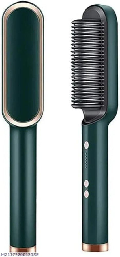 Electric hair dryer and straightener brush