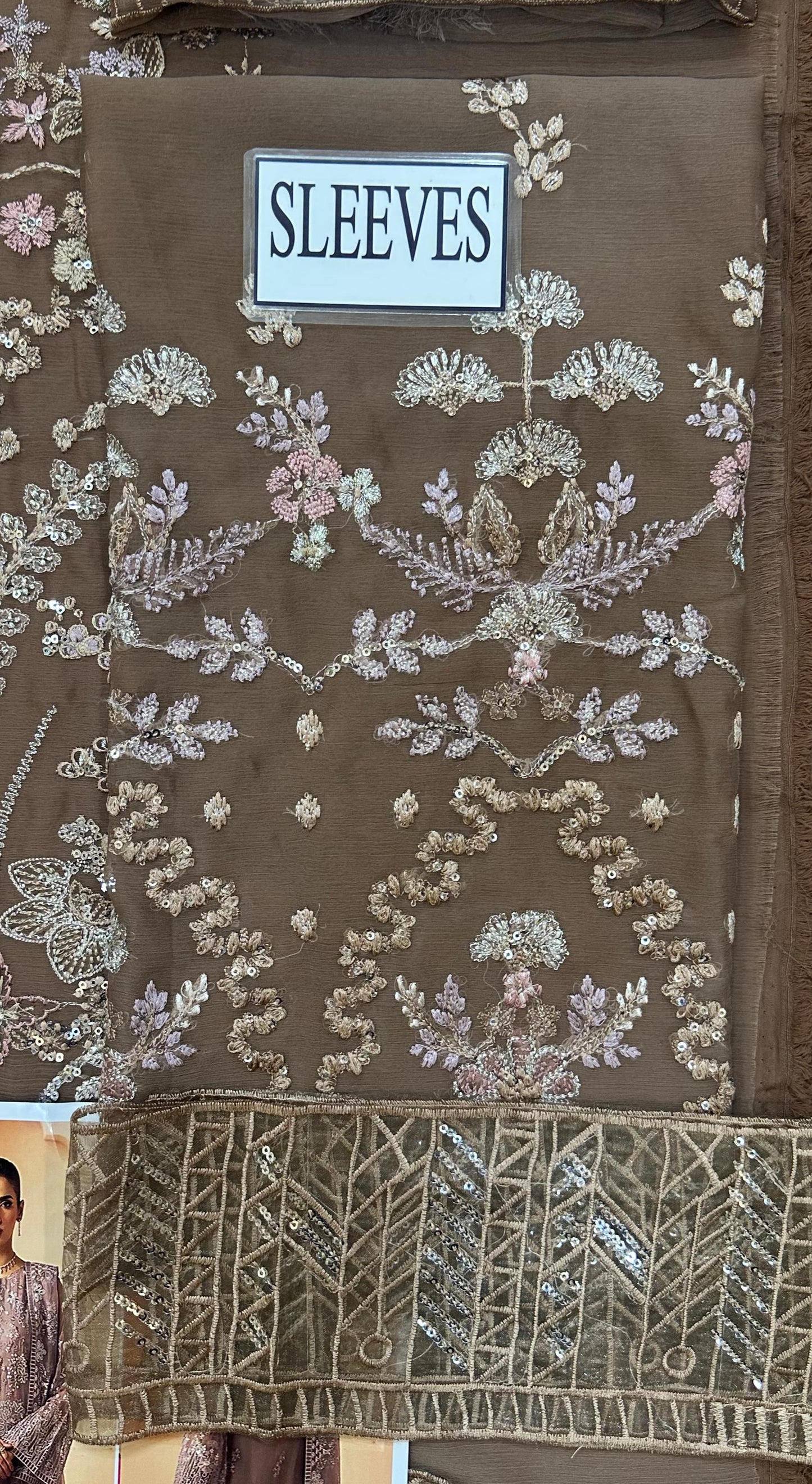 Chiffon embroidered