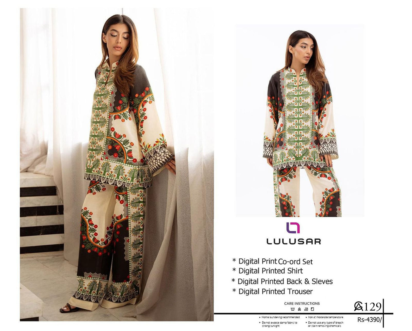 Lulusar co-ord,quality lawn 90/88, 6 colors