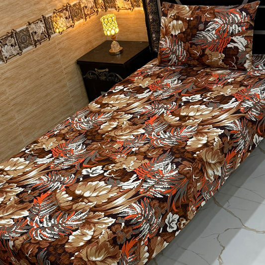 Alkaram 4Pc Mix Cotton Single Pair Bedsheets  4 colours
