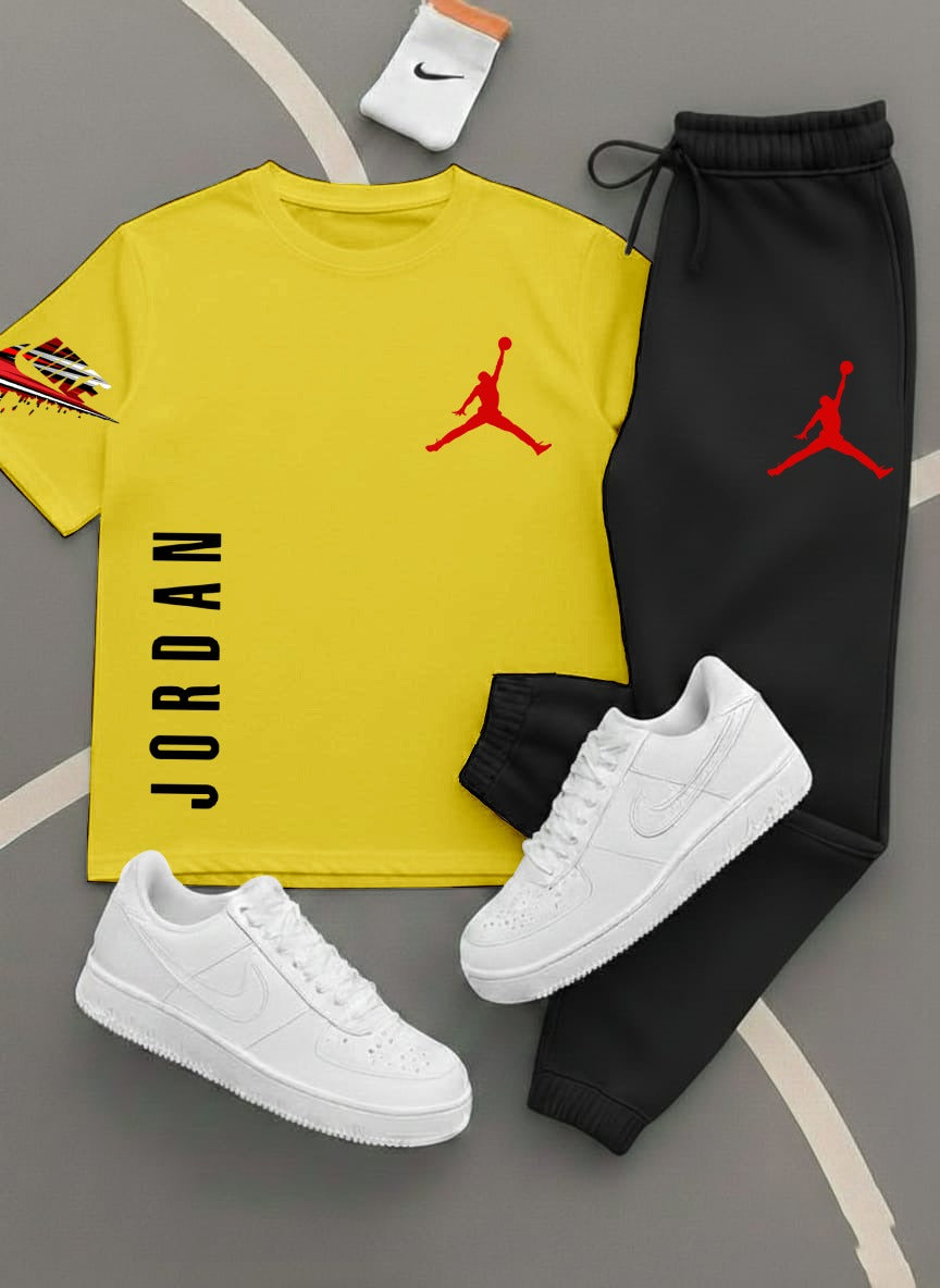 Jordan,Printed Track Suits for Men & Boys, T-Shirts + Trousers (Set) 11 colors