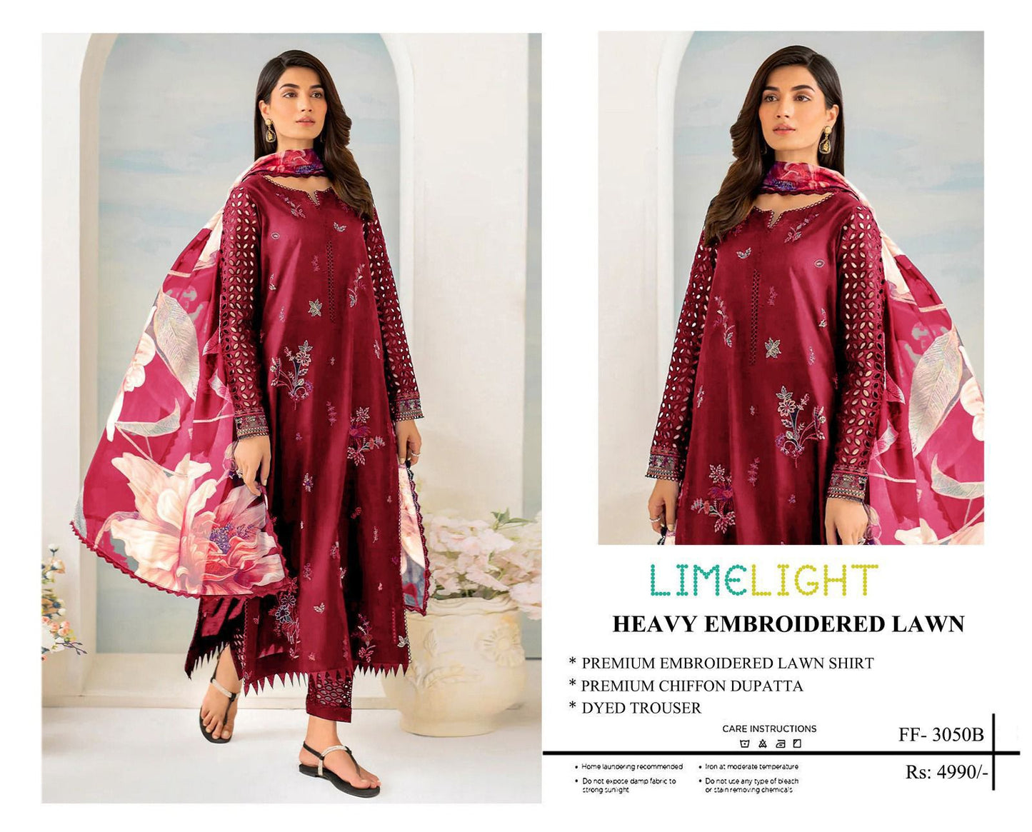 Limelight embroidered lawn
