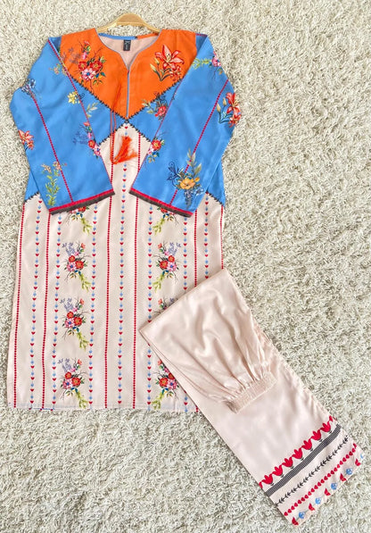 Stitched grip printed coord-set