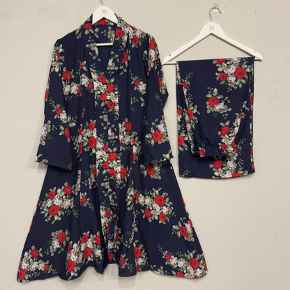 Women's Long Shirt 2pc Suit