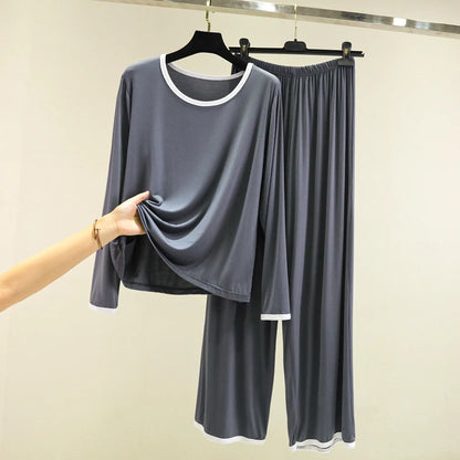 Women's & girls  pajama set long sleeve loose