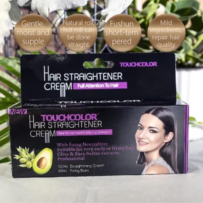 Hair straightener cream