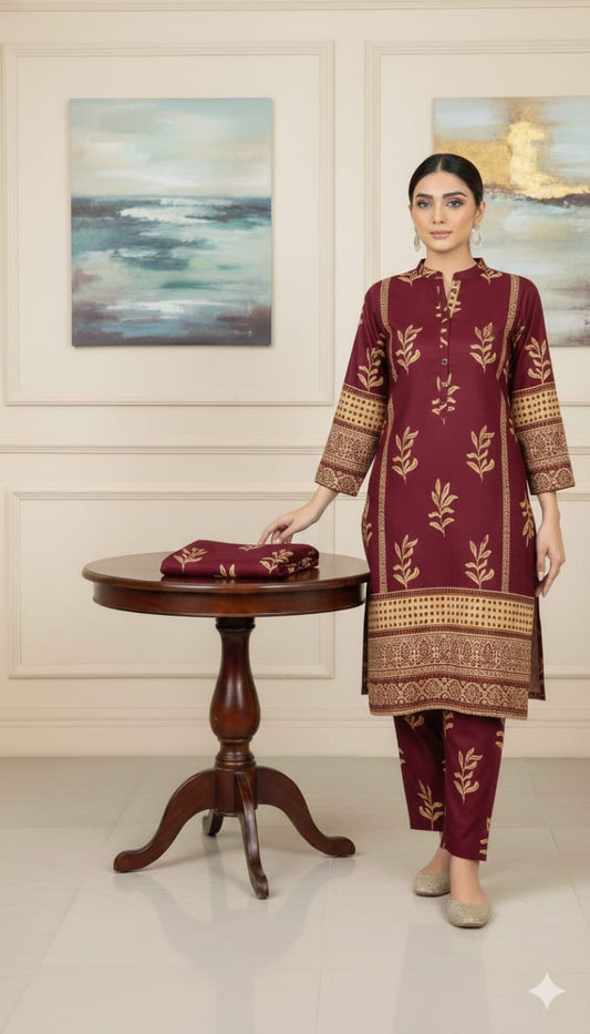 Floral Prints New Arrival,Summer Collection 2026, 2pc,Front Full Digital Printed Shirt*