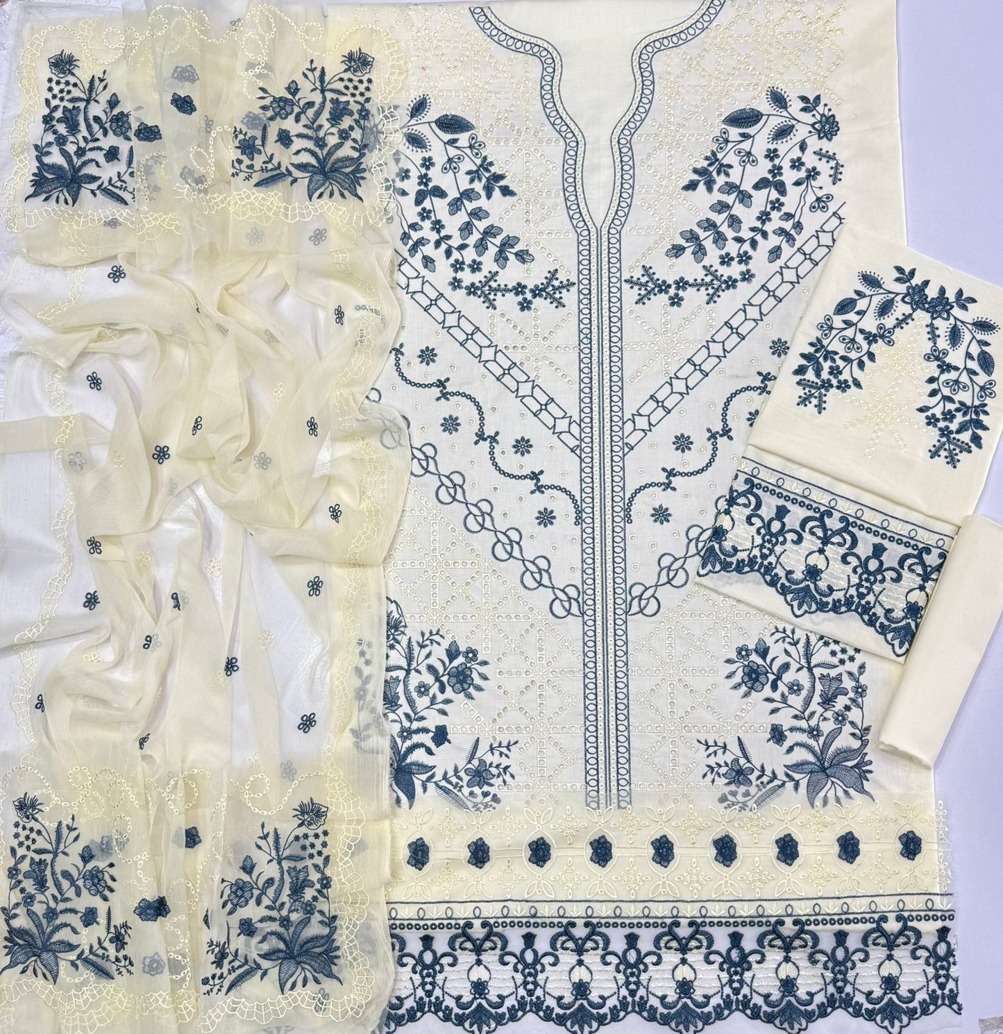 Aneela's  embroidered Lawn