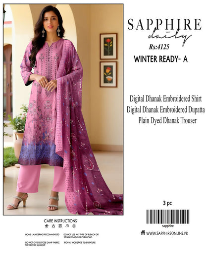 Sapphire dhanak for winter 9 colors